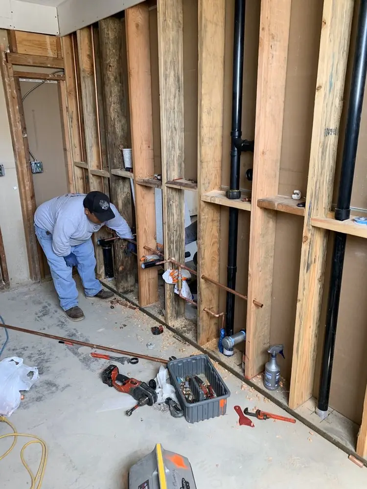 Commercial rough-in plumbing for Gas Line Repair in Waterwitch
